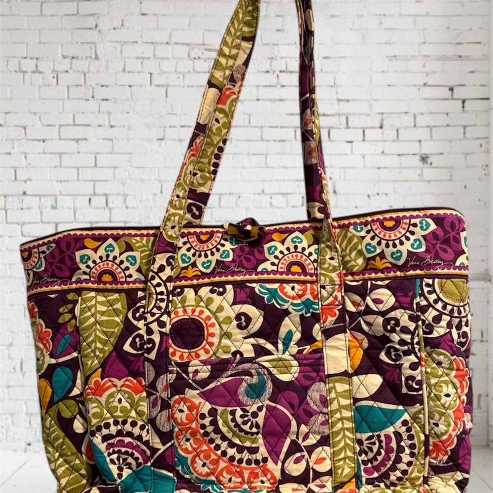 Vera Bradley  Multicolor Quilted Laptop Bag
